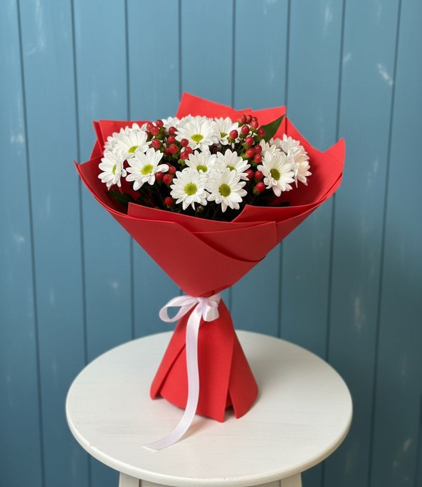 Букет цветов из: Хризантемы в Советском Республика Дагестан