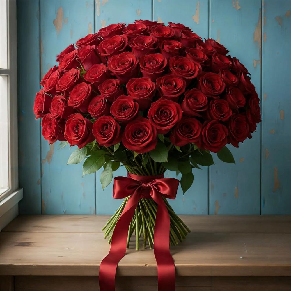 Букет Красные розы Блэк Меджик в Советском Республика Дагестан