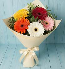 Букет цветов из:  Герберы в Советском Республика Дагестан