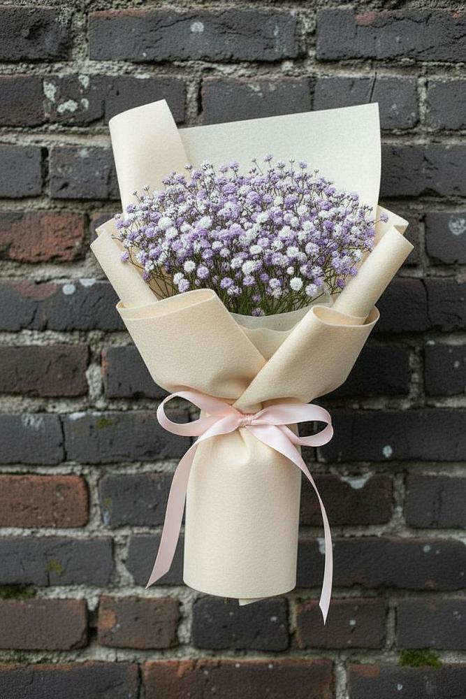 Букет цветов из: Гипсофила в Советском Республика Дагестан