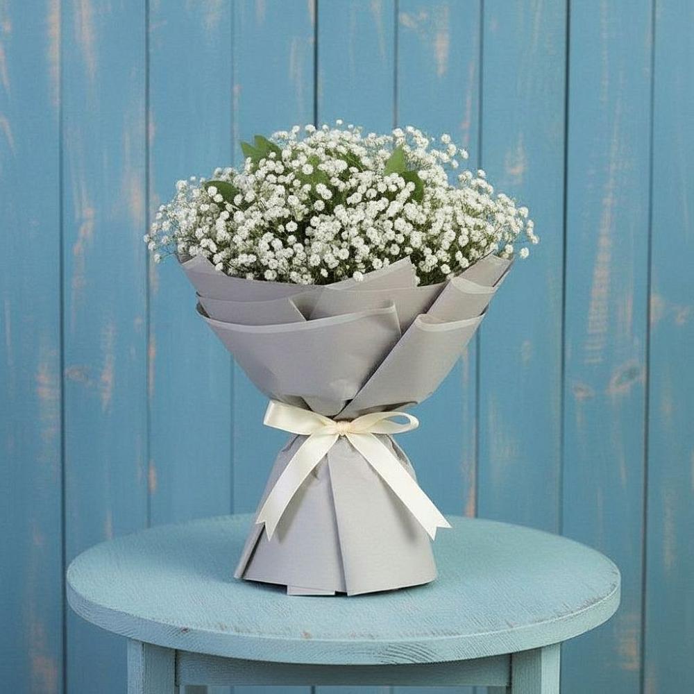 Букет цветов из: Гипсофила в Советском Республика Дагестан