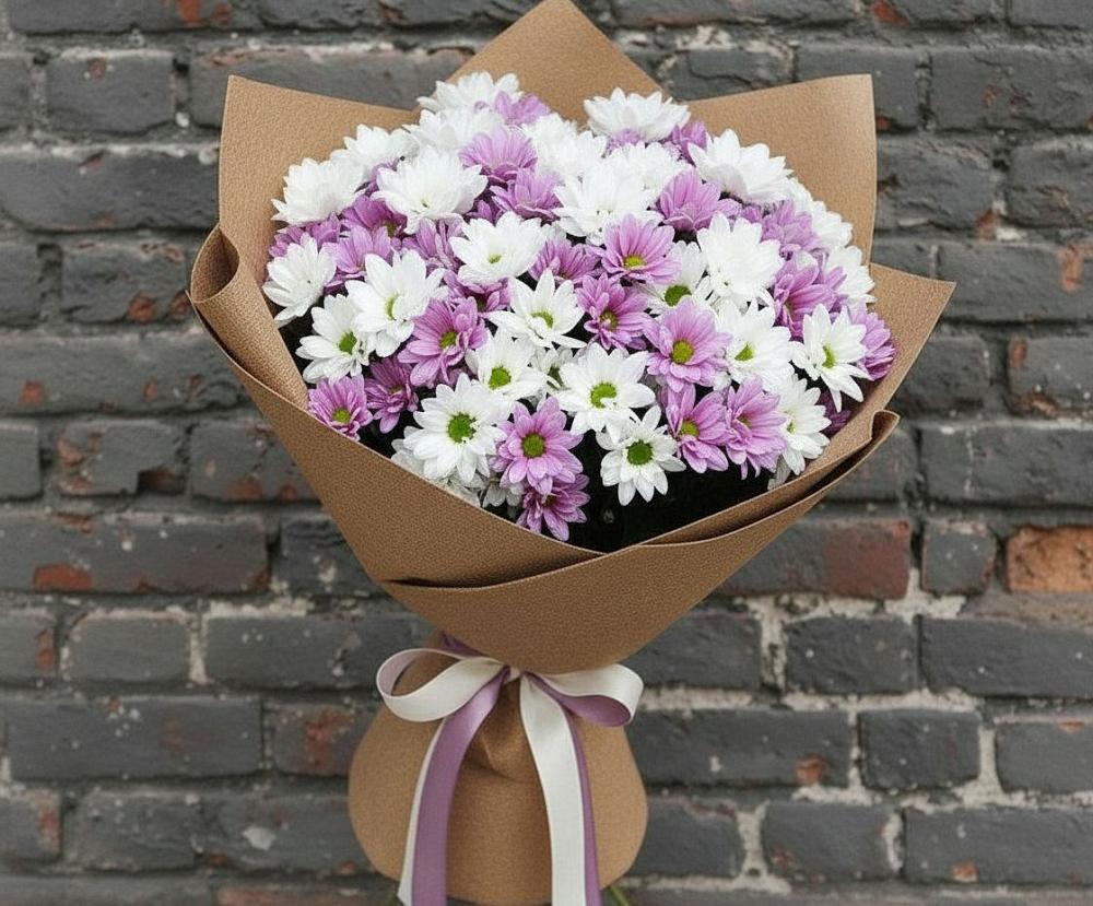 Букет цветов из: Хризантемы в Советском Республика Дагестан