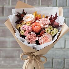 Букет цветов из:  Гвоздики, Хризантемы и Розы #REPLACE_PRED# Советском Республика Дагестан