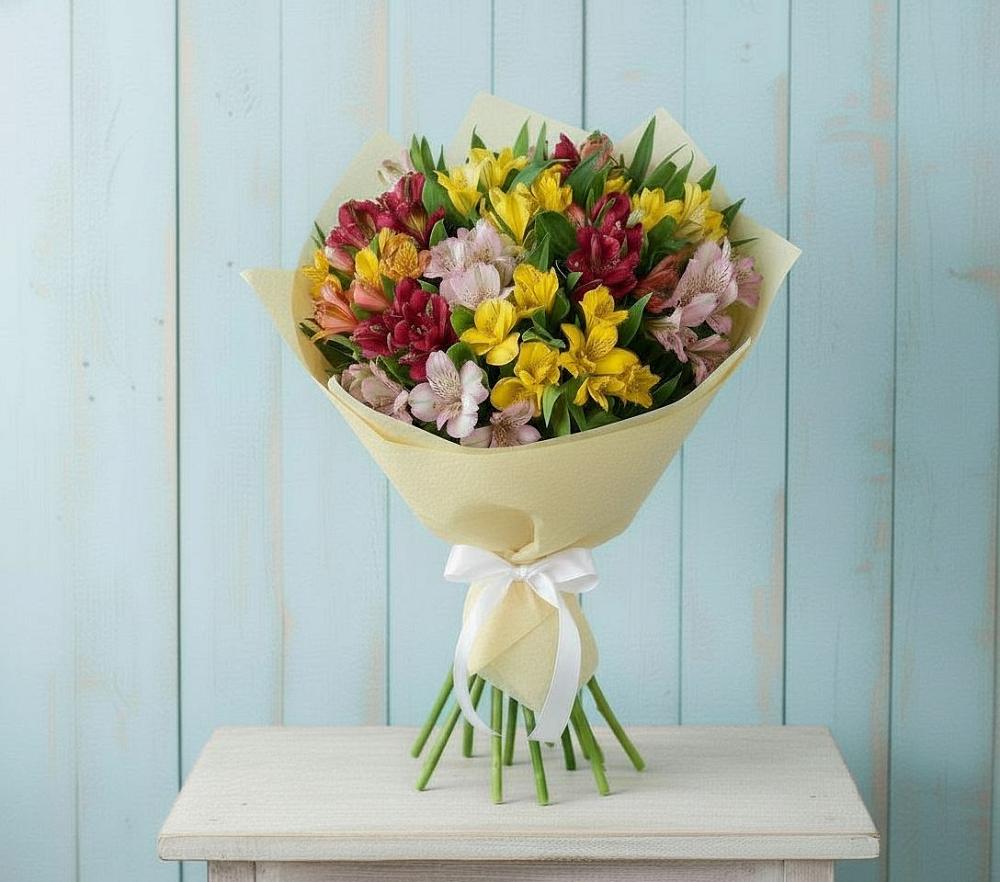 Букет цветов из: Альстромерии в Советском Республика Дагестан