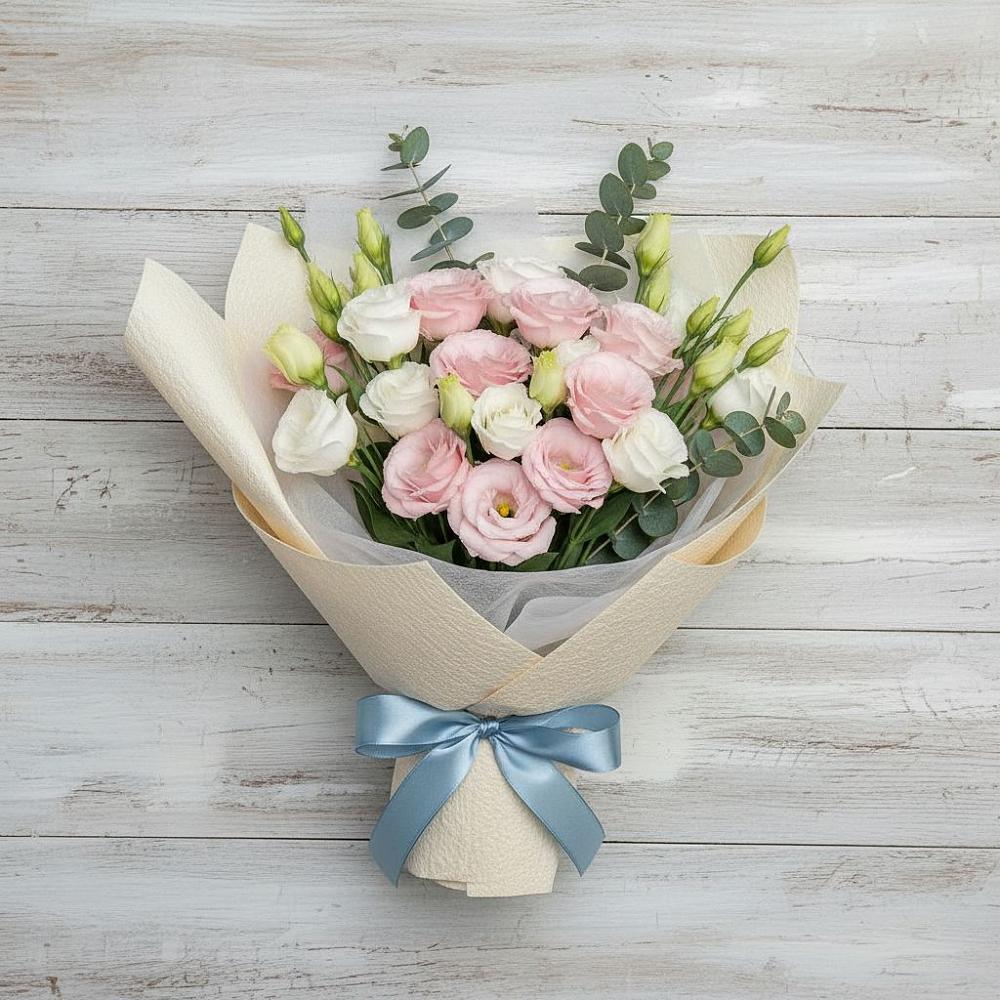 Букет цветов из: Лизиантусы в Советском Республика Дагестан